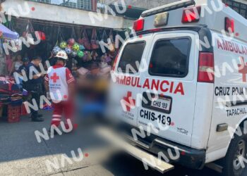 Muere una persona en plena calle del centro de Tapachula