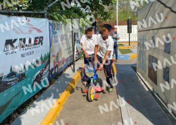 “Niños con capacidades diferentes exploran educación vial en la Escuela Vial de Tapachula”