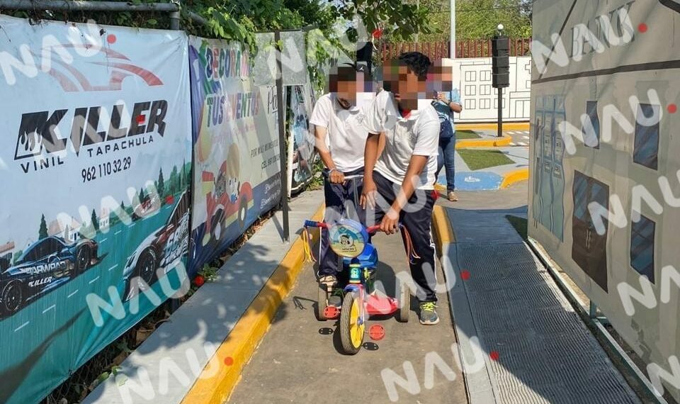 “Niños con capacidades diferentes exploran educación vial en la Escuela Vial de Tapachula”