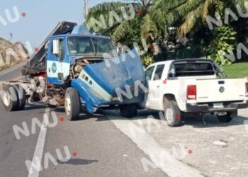 Accidente en el libramiento sur oriente de Tapachula