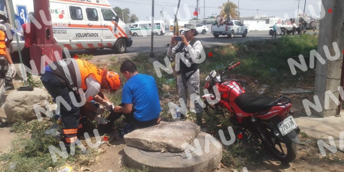 Motociclista Lesionado en Tapachula