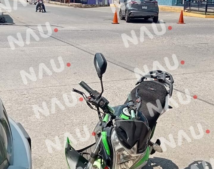 Motociclista Resulta Lesionado en Choque con Vehículo en Tapachula, Chiapas.