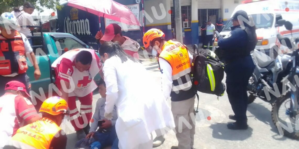 Motociclista gravemente herido en accidente de tránsito