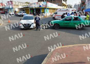 Motociclista lesionado en accidente en Tapachula, Chiapas