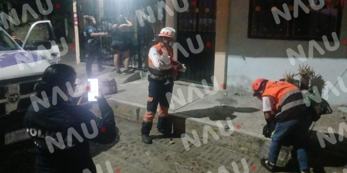 Mujer y Bebé Abandonados en la Calle, Presunta Ebriedad en Juego