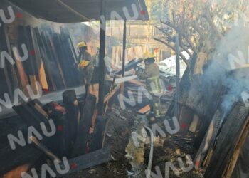 Se incendia bodega de madera en Tapachula