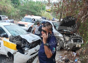 Accidente en la colonia El Vergel deja un herido y daños materiales