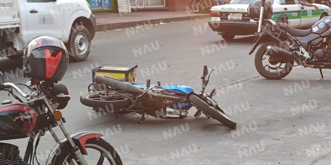 Motociclista resulta herido tras ser impactado por un vehículo que se dio a la fuga