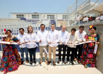 Fortalecen espacios educativos, deportivos y de convivencia escolar del Cobach Plantel 236, en Tuxtla