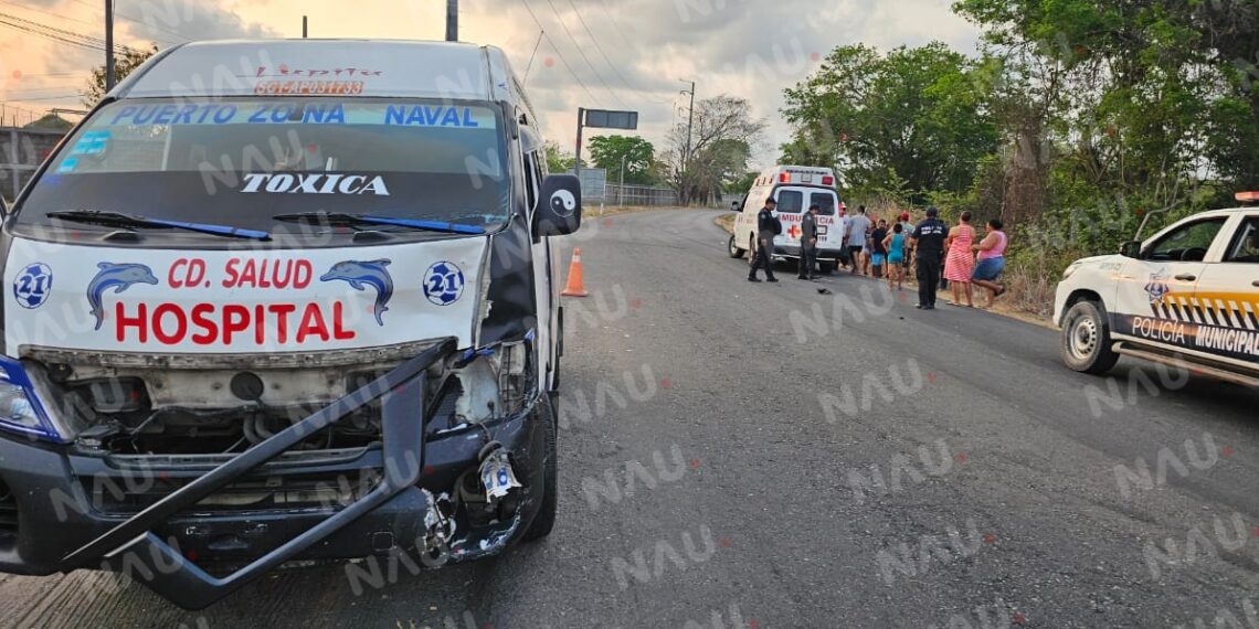 Acompañante de motociclista, resultó lesionado en un accidente