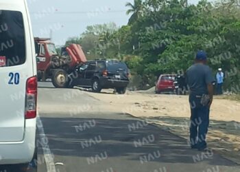 Encontronazo en Carretera Metapa – Frontera Hidalgo deja Solo Daños