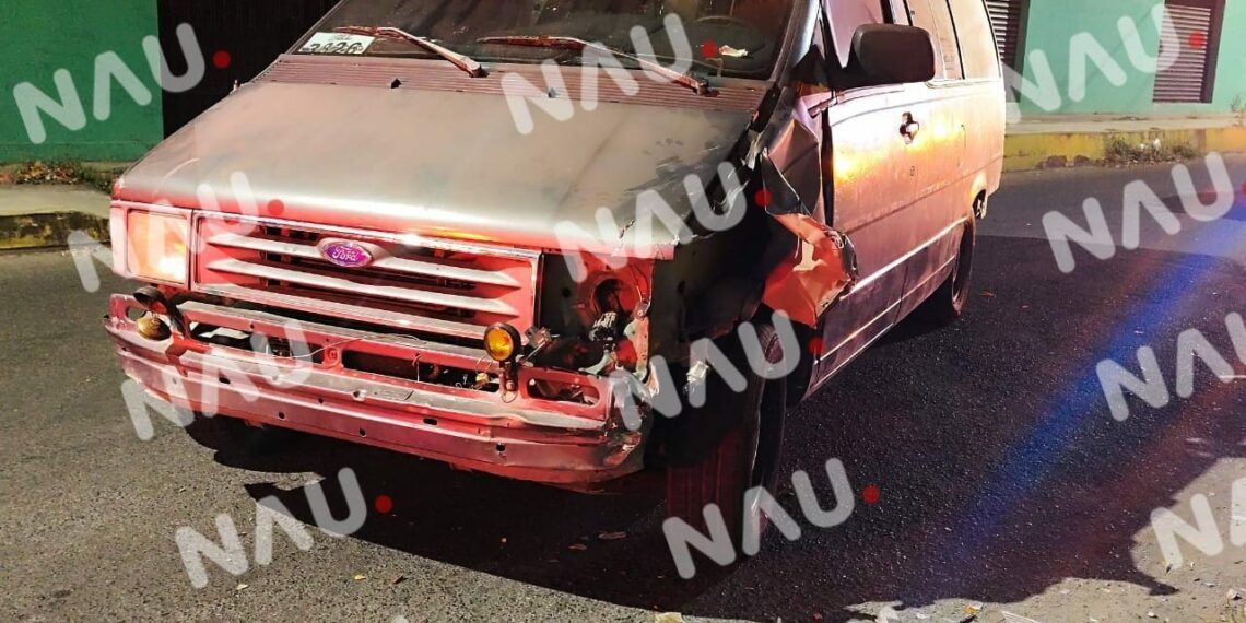 Fuerte accidente vehicular en la Calzada, el Seminario deja una persona lesionada y daños materiales