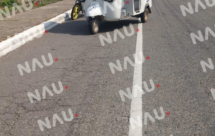 Motociclista herido en accidente en la carretera Tapachula Suchiate