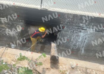 Persona ebrias o enfermas de sus facultades mentales ovacionan incendio en las alcantarillas