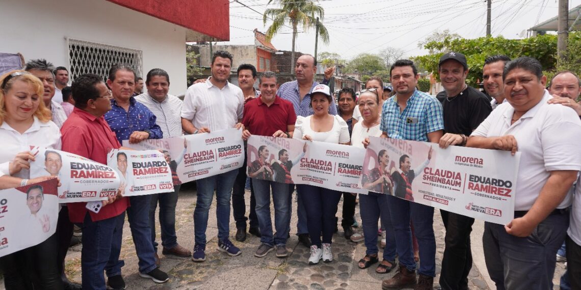 Transportistas organizados invitaron a Yamil Melgar a la promoción del voto de Eduardo Ramírez y Claudia sheinbaum.