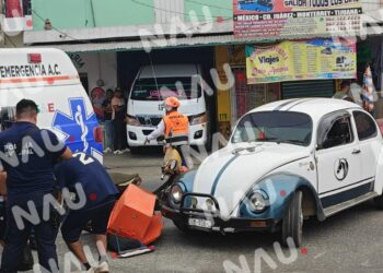 Motociclista lesionado tras choque en Tapachula, Chiapas