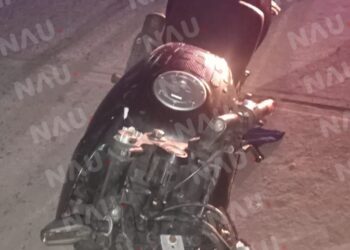 Accidente en Mapastepec solo causa daños materiales