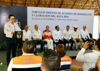 Fortalecen acciones de desinfección y cloración de la Red de Agua, en 34 municipios de Chiapas