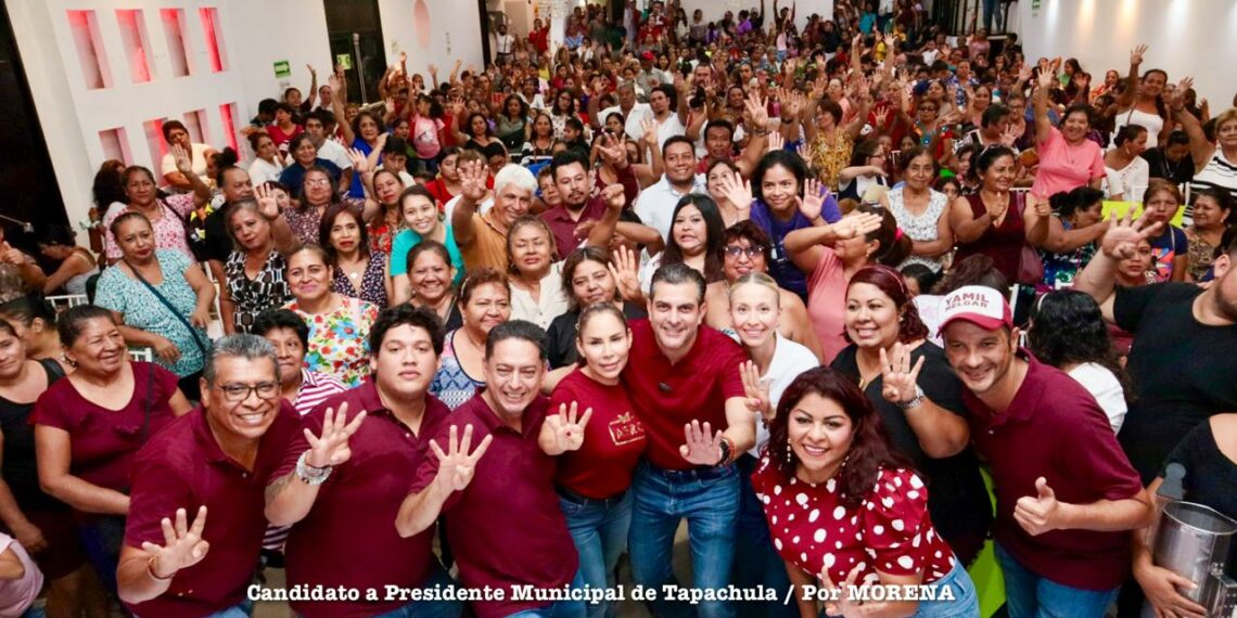 Mujeres respaldan a Yamil Melgar en Tapachula