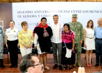 Tras 50 años de conflicto entre Chenalhó y Aldama, se cumplen dos años del pacto de paz: Rutilio Escandón