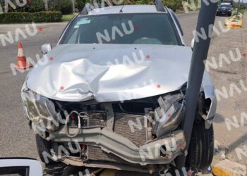 Accidente en la colonia Calcáneo Beltrán deja un motociclista lesionado