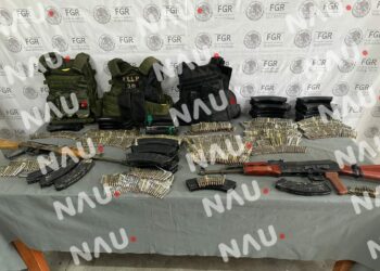EN CATEO FGR ASEGURA ARMAS Y CARTUCHOS EN MAPASTEPEC, CHIAPAS