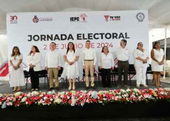 Rutilio Escandón reconoce trabajo del INE e IEPC en el proceso electoral 2024