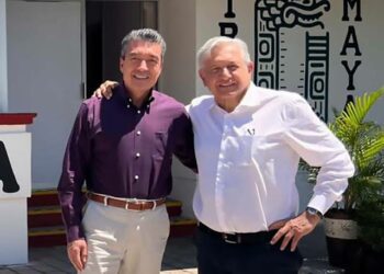 Acompaña Rutilio Escandón a AMLO en reunión de evaluación del Tren Maya, en Palenque