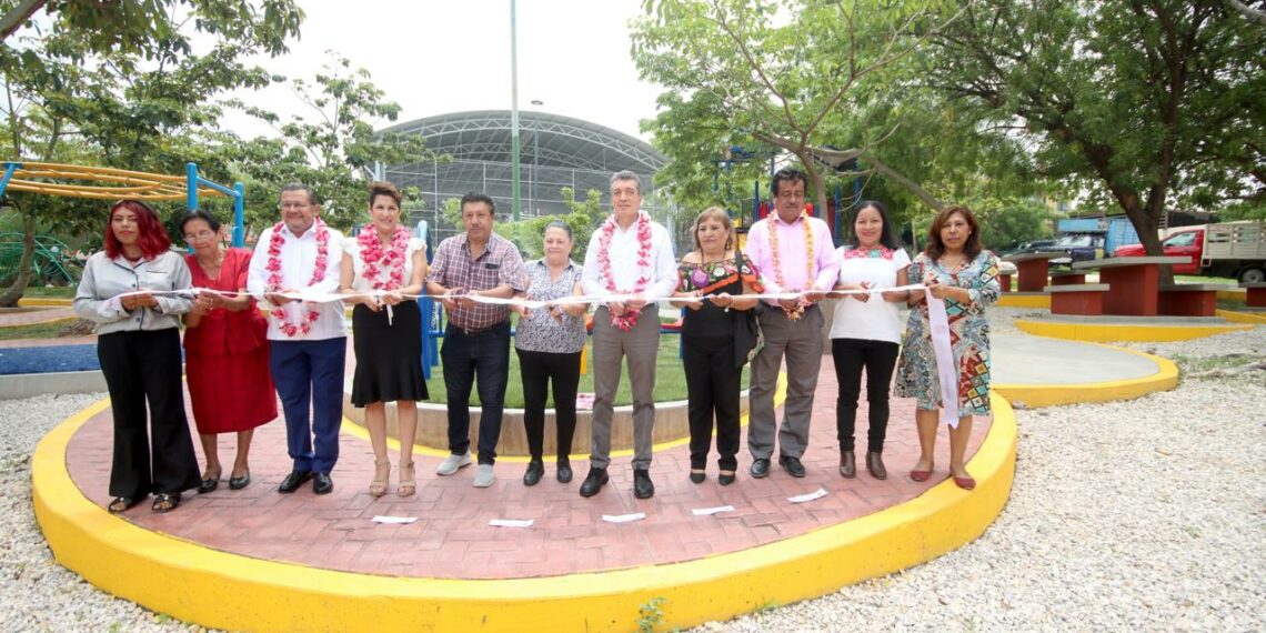 En Tuxtla Gutiérrez, Rutilio Escandón moderniza el Parque Público de la colonia Pedregal San Antonio
