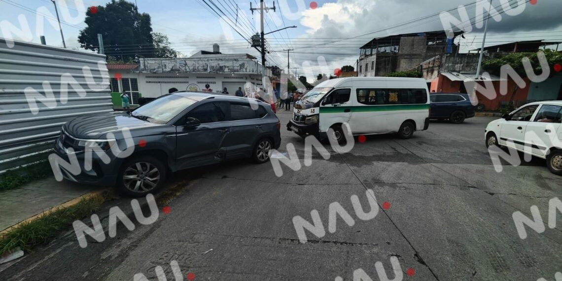 Accidente Vehicular en Tapachula Deja Cinco personas con crisis nerviosa