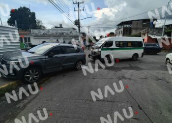 Accidente Vehicular en Tapachula Deja Cinco personas con crisis nerviosa
