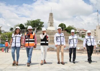 Constata Rutilio Escandón avances en la reconstrucción del Parque Morelos Bicentenario de Tuxtla Gutiérrez