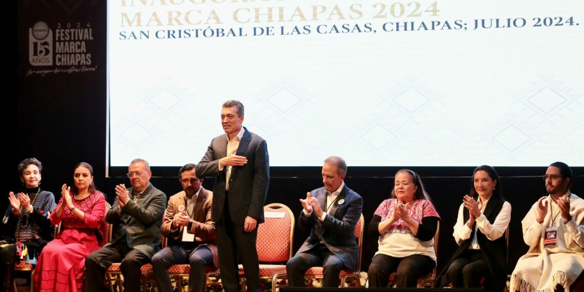 Rutilio Escandón inaugura el Festival Marca Chiapas 2024, en el marco de su 15 aniversario
