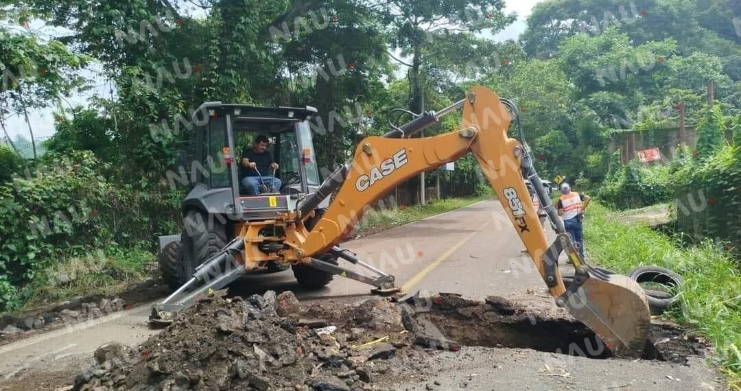 Inician Reparación de Socavón en la Carretera Tapachula – Nueva Alemania