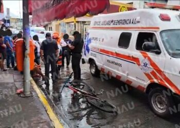 Accidente de tránsito en Tapachula deja a ciclista herido