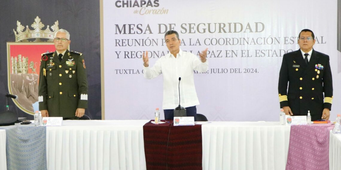 Gracias a la coordinación de todas las autoridades, Chiapas registra 48 horas de saldo blanco: Rutilio Escandón
