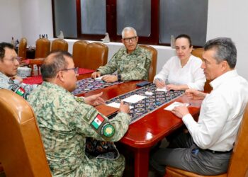 Se reúne Rutilio Escandón con mandos de Sedena y Guardia Nacional