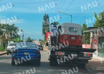 Bloqueo en el Ejido Faja de Oro de Cacahoatán