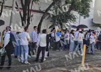 “Vídeo” Trabajadores del Poder Judicial Cierran Oficinas en Chiapas en protesta por Reforma Judicial