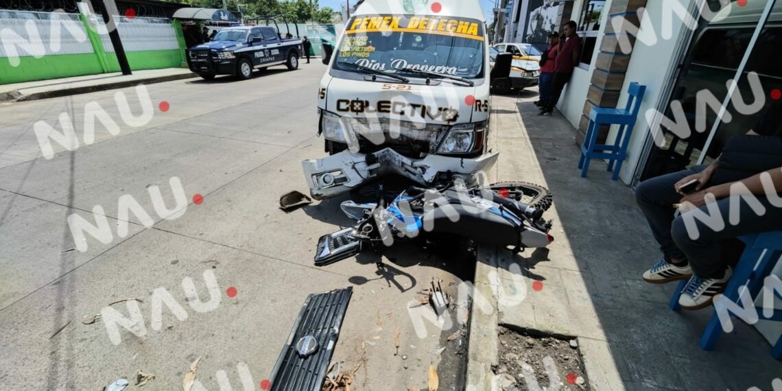 “Vídeo” Accidente Vehicular en Tapachula: Tres Vehículos Estacionados Afectados