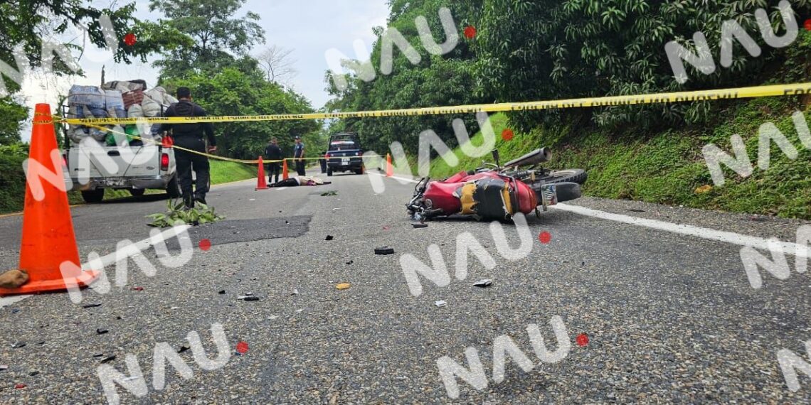 En accidente en la carretera Escuintla-Mapastepec, una mujer pierde la vida