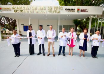 Inaugura Rutilio Escandón Almacén de Red de Frío del Distrito de Salud I Tuxtla Gutiérrez
