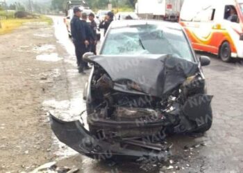 Accidente de tránsito en Huixtla deja varios empleados del Cefereso de Villa Comaltitlán lesionados