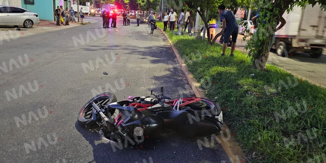 Accidente en Tapachula deja a dos personas lesionadas