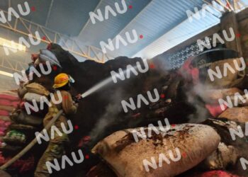 Conato de incendio en bodega de cascabillo de café moviliza a bomberos en Tapachula