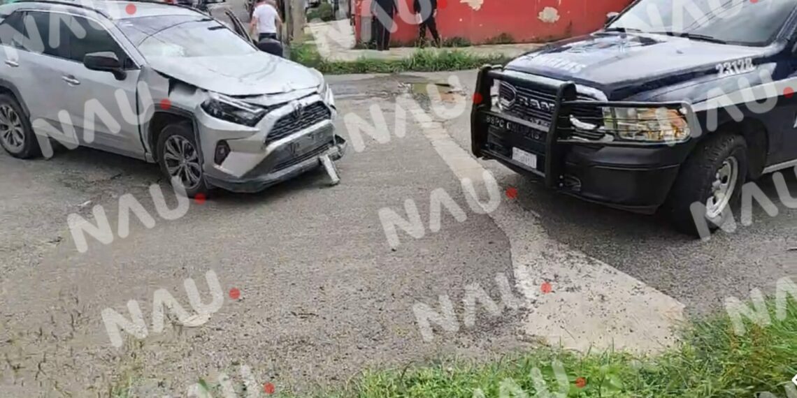 Aparatoso Accidente Deja Solo Daños Materiales en Tapachula