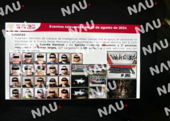 Califican como legal la detención de los 21 detenidos de la célula criminal en Chiapas