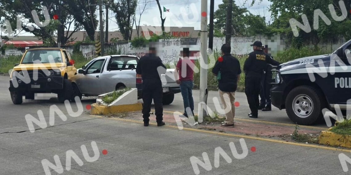 Choque Aparatoso en Tapachula Deja Solo Daños Materiales