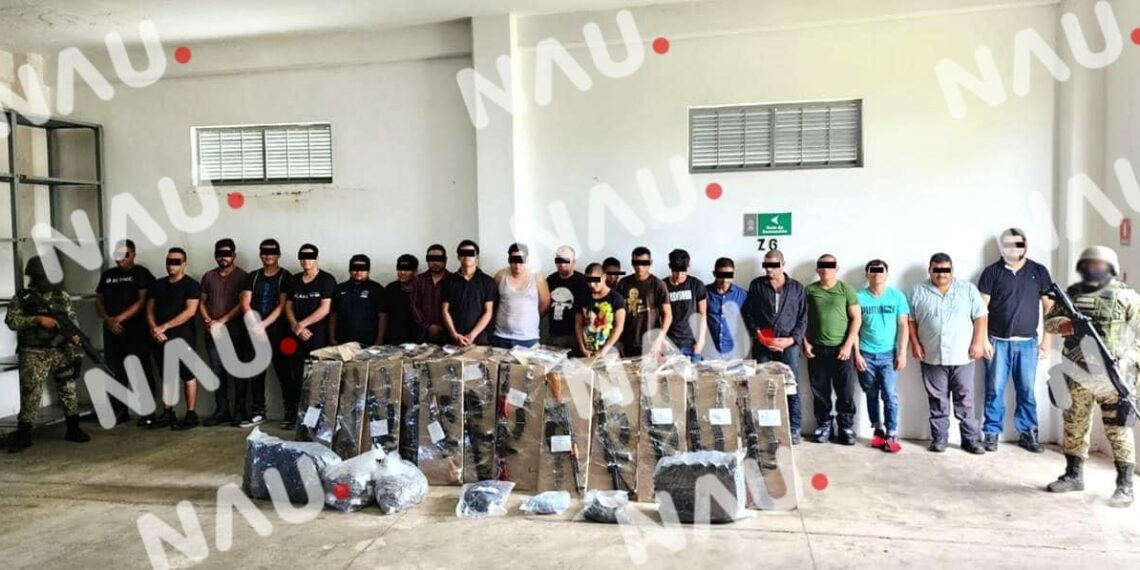 FGR OBTIENE VINCULACIÓN A PROCESO EN CONTRA DE 21 PERSONAS DETENIDAS EN CHIAPAS CON ARMAS DE FUEGO, CARTUCHOS Y CARGADORES