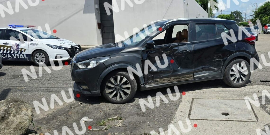 Motociclista resulta lesionado en accidente vial